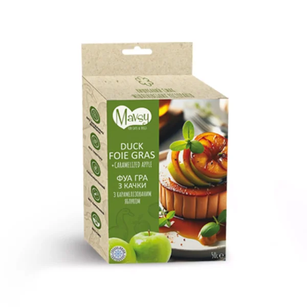 Mavsy - FD Duck+apple, 50g/Mavsy, Фуаг.ра з качки з карамелізованим яблуком, 50г. Mavsy - FD Duck+apple, 50g/Mavsy, Фуаг.ра з качки з карамелізованим яблуком, 50г.