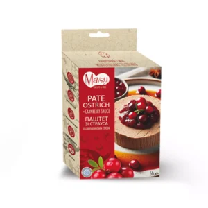 Mavsy - FD Ostrich+cranberry, 50g/Mavsy, Паштет зі страуса під журавлиновим соусом, 50г.