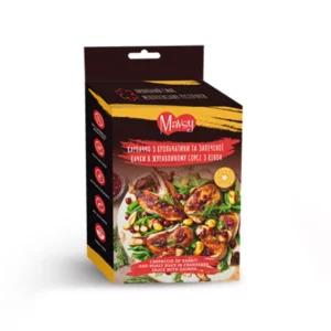 Mavsy - Rabbit duck with quinoa & cranberry strips, 100g/Mavsy, Карпачо з крольчатини та запеченої качки в журавлиновому соусі з кіноа, 100г.