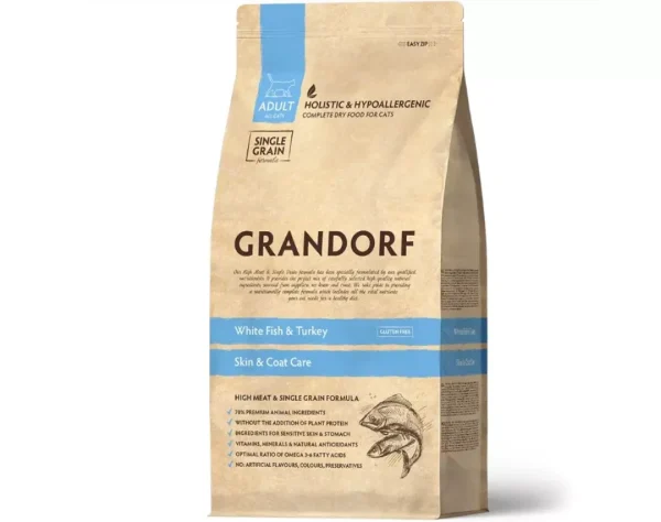 GD Cat Indoor White Fish & Turkey 2 кг/ Грандорф риба та індичка для дорослих котів 2 кг GD Cat Indoor White Fish & Turkey 2 кг/ Грандорф риба та індичка для дорослих котів 2 кг