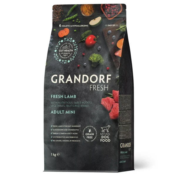 GD FRESH ADULT DOG MINI LAMB & SWEET POTATO 1 KG/Грандорф фреш ягня та батат для дорослих собак малих порід 1 кг GD FRESH ADULT DOG MINI LAMB & SWEET POTATO 1 KG/Грандорф фреш ягня та батат для дорослих собак малих порід 1 кг