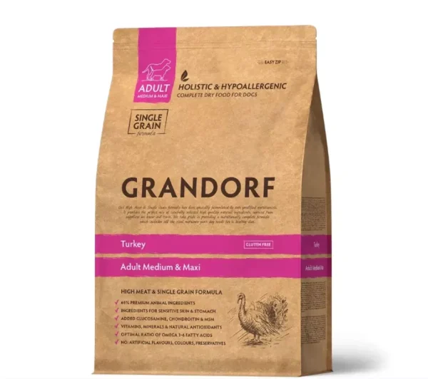 GD Dog Medium & Maxi Turkey 3 кг/ Грандорф індичка для середніх та крупних порід 3 кг GD Dog Medium & Maxi Turkey 3 кг/ Грандорф індичка для середніх та крупних порід 3 кг