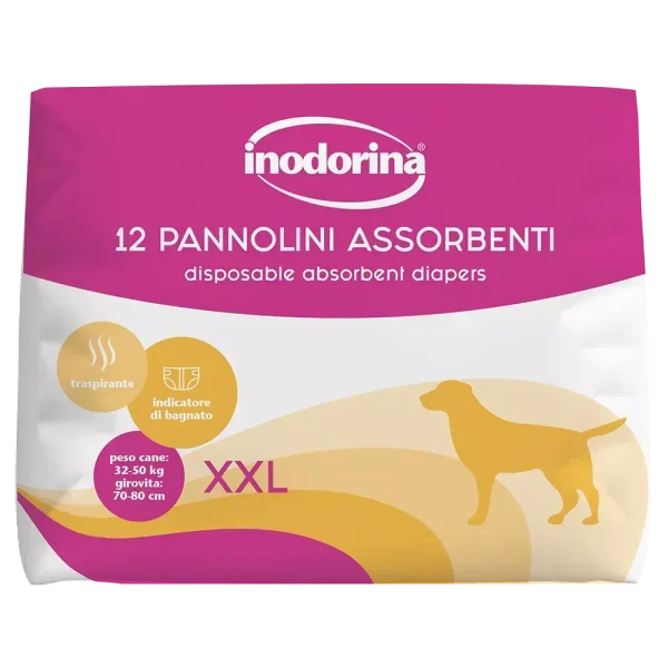 Inodorina Pannolini XXL 12pz/ Інодорина пізгузки для тварин розмір XXL, 12шт Inodorina Pannolini XXL 12pz/ Інодорина пізгузки для тварин розмір XXL, 12шт