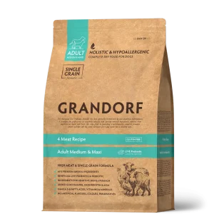 GD Dog Medium & Maxi 4 Meat 10 кг/ Грандорф 4 вида м’яса для середніх та крупних порід 10 кг GD Dog Medium & Maxi 4 Meat 10 кг/ Грандорф 4 вида м’яса для середніх та крупних порід 10 кг