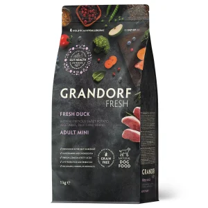 GD FRESH ADULT DOG MINI DUCK & SWEET POTATO 1 KG/ Грандорф фреш качка та батат для дорослих собак малих порід 1 кг GD FRESH ADULT DOG MINI DUCK & SWEET POTATO 1 KG/ Грандорф фреш качка та батат для дорослих собак малих порід 1 кг