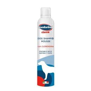 Inodorina Clorex Shampoo Mousse — Шампунь мус із хлоргексидином для собак та цуценят, 300 мл