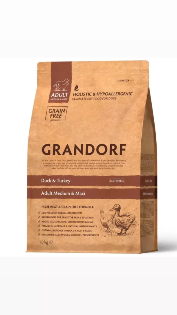 GD Dog Medium & Maxi Duck & Turkey 10 кг/ Грандорф качка та індичка для середніх та крупних порід 10 кг GD Dog Medium & Maxi Duck & Turkey 10 кг/ Грандорф качка та індичка для середніх та крупних порід 10 кг