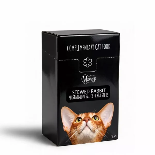 Mavsy — Creamy Treats Rabbit+chia seed, 30x15g/Mavsy, Тушкований кролик у підливці зі стиглої хурми з додаванням насіння чіа, 30х15г. Mavsy — Creamy Treats Rabbit+chia seed, 30x15g/Mavsy, Тушкований кролик у підливці зі стиглої хурми з додаванням насіння чіа, 30х15г.