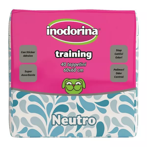 Inodorina Training Pads Neutro — Пелюшки з нейтральним ароматом, 60х60 см, 40 шт Inodorina Training Pads Neutro — Пелюшки з нейтральним ароматом, 60х60 см, 40 шт
