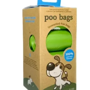 Poo Bags одноразові пакети для прибирання за тваринами без запаху в рулонах, 120 шт (8 рулонів по 15 пакетів)
