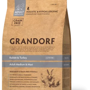 GD Dog Medium & Maxi Rabbit & Turkey 3 кг/ Грандорф кролик та індичка для середніх та крупних порід 3 кг GD Dog Medium & Maxi Rabbit & Turkey 3 кг/ Грандорф кролик та індичка для середніх та крупних порід 3 кг