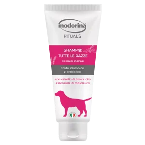 Inodorina Rituals Shampoo all breeds — Шампунь для всіх порід собак із екстрактом чебрецю та ефірними оліями, 250 мл Inodorina Rituals Shampoo all breeds — Шампунь для всіх порід собак із екстрактом чебрецю та ефірними оліями, 250 мл