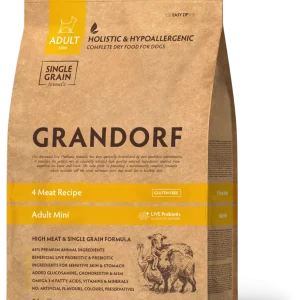 GD Dog Mini 4 Meat 3 кг/ Грандорф 4 вида м’яса для дорослих собак дрібних порід 3 кг