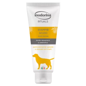 Inodorina Rituals Shampoo Shield — Шампунь для додаткового захисту выд блох кліщів для собак з з олією дерева Нім, 250 мл Inodorina Rituals Shampoo Shield — Шампунь для додаткового захисту выд блох кліщів для собак з з олією дерева Нім, 250 мл