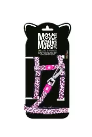 Cat Harness/Leash Set — Leopard Pink/1 Size Cat Harness/Leash Set — Leopard Pink/1 Size