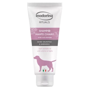 Inodorina Rituals Shampoo White Coat — Шампунь для собак з білою шерстю, 250 мл Inodorina Rituals Shampoo White Coat — Шампунь для собак з білою шерстю, 250 мл