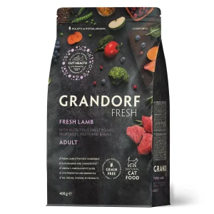 GD FRESH ADULT CAT LAMB & SWEET POTATO 0,4 KG/ Грандорф фреш сухий корм ягня з бататом для дорослих котів, 0,4 кг GD FRESH ADULT CAT LAMB & SWEET POTATO 0,4 KG/ Грандорф фреш сухий корм ягня з бататом для дорослих котів, 0,4 кг