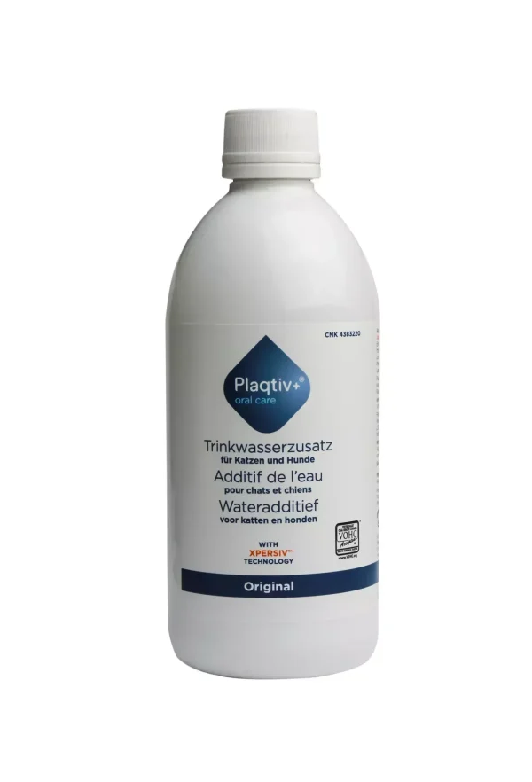 Plaqtiv+ Water Additive 500 ml — Засіб для догляду за ротовою порожниною для собак та котів 500 мл
