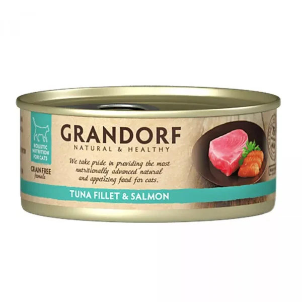 GD-Cat — Tuna Fillet & Salmon — 70g / Grandorf вологий корм для котів, філе тунця з лососем 70г GD-Cat — Tuna Fillet & Salmon — 70g / Grandorf вологий корм для котів, філе тунця з лососем 70г