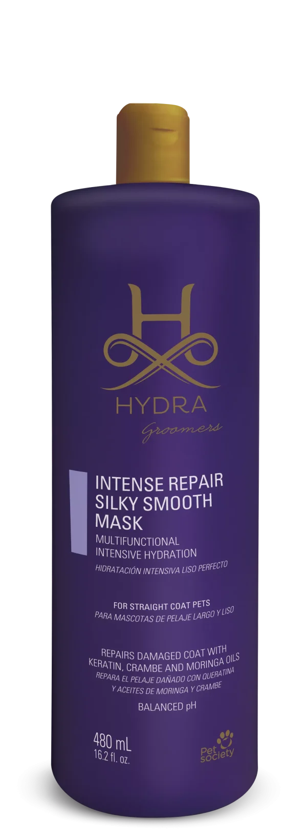 Hydra GROOMERS Intense Repair Silky Smooth Mask — Маска для інтенсивного зміцнення, розгладження та шовковистої шерсті собак і котів 480 мл