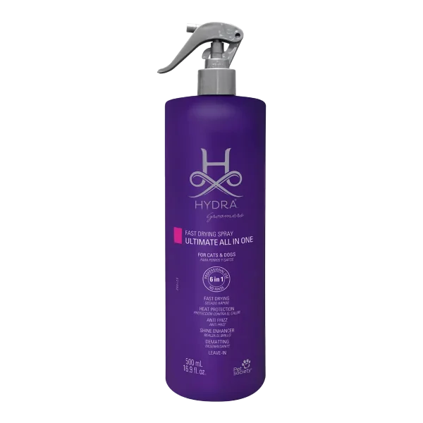 Hydra Groomers Ultimate All In One Spray — Мультифункціональний спрей 6 в 1 для шерсті собак та котів, 500 мл Hydra Groomers Ultimate All In One Spray — Мультифункціональний спрей 6 в 1 для шерсті собак та котів, 500 мл