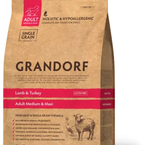 GD Dog Medium & Maxi Lamb & Turkey 3 кг/ Грандорф ягня та індичка для середніх та крупних порід 3 кг GD Dog Medium & Maxi Lamb & Turkey 3 кг/ Грандорф ягня та індичка для середніх та крупних порід 3 кг