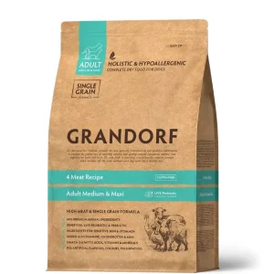 GD Dog Medium & Maxi 4 Meat 3 кг/ Грандорф 4 вида м’яса для середніх та крупних порід 3 кг GD Dog Medium & Maxi 4 Meat 3 кг/ Грандорф 4 вида м’яса для середніх та крупних порід 3 кг