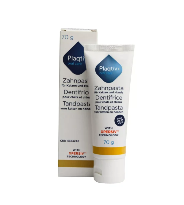 Зубна паста для гігієни ротової порожнини котів та собак Plaqtiv+ Toothpaste 70 гр