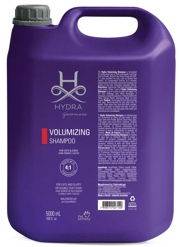 Hydra GROOMERS Volumizing Shampoo — Шампунь для надання об’єму шерсті для собак та котів 5 л Hydra GROOMERS Volumizing Shampoo — Шампунь для надання об’єму шерсті для собак та котів 5 л