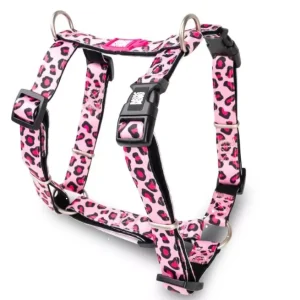 Шлея рожевий леопард H-Harness — Leopard Pink/M Шлея рожевий леопард H-Harness — Leopard Pink/M