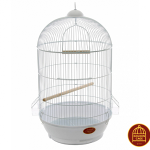 Клітка для малих та середніх птахів, кругла GOLDEN CAGE, 330 (DIVA) емаль біла Клітка для малих та середніх птахів, кругла GOLDEN CAGE, 330 (DIVA) емаль біла