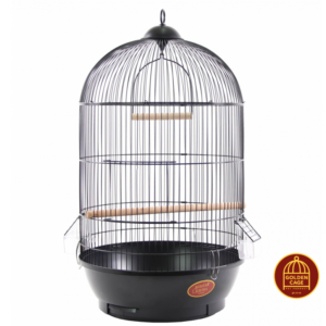 Клітка для малих та середніх птахів, кругла GOLDEN CAGE, 330 (DIVA) емаль чорна Клітка для малих та середніх птахів, кругла GOLDEN CAGE, 330 (DIVA) емаль чорна