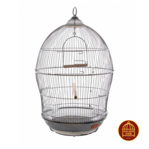 Клітка для малих та середніх птахів, кругла GOLDEN CAGE, 370 SILVER емаль Клітка для малих та середніх птахів, кругла GOLDEN CAGE, 370 SILVER емаль
