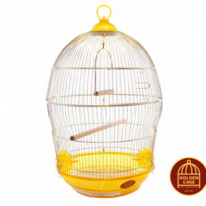Клітка для малих та середніх птахів, кругла GOLDEN CAGE, 370 GOLD "золото" Клітка для малих та середніх птахів, кругла GOLDEN CAGE, 370 GOLD "золото"