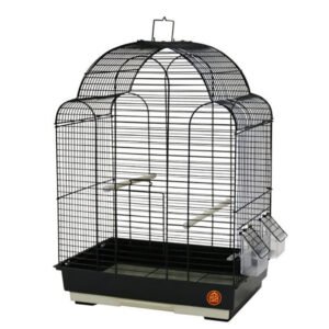Клітка для малих та середніх птахів GOLDEN CAGE, 700А емаль чорна Клітка для малих та середніх птахів GOLDEN CAGE, 700А емаль чорна