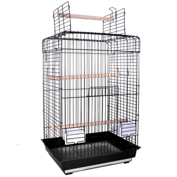 Клітка для середніх та великих птахів GOLDEN CAGE, 830A OPENTOP, емаль чорна