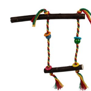 Жердинка з підвісною гойдалкою для птахів, LOCO TOY's NATURE WOOD, LT-2523 Жердинка з підвісною гойдалкою для птахів, LOCO TOY's NATURE WOOD, LT-2523