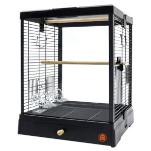 Клітка для малих та середніх птахів GOLDEN CAGE, B4001 емаль чорна Клітка для малих та середніх птахів GOLDEN CAGE, B4001 емаль чорна
