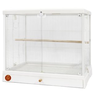 Клітка для малих та середніх птахів GOLDEN CAGE, B6001 емаль біла Клітка для малих та середніх птахів GOLDEN CAGE, B6001 емаль біла