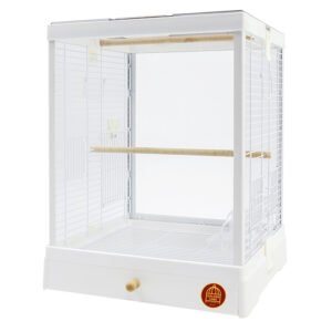 Клітка для малих та середніх птахів GOLDEN CAGE, B4001 емаль біла Клітка для малих та середніх птахів GOLDEN CAGE, B4001 емаль біла